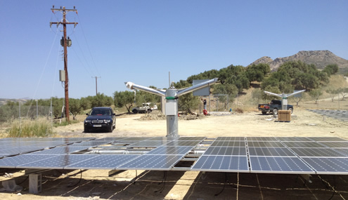 P/V station with sun-tracking 80KWp - Dretakhs G.- 2012