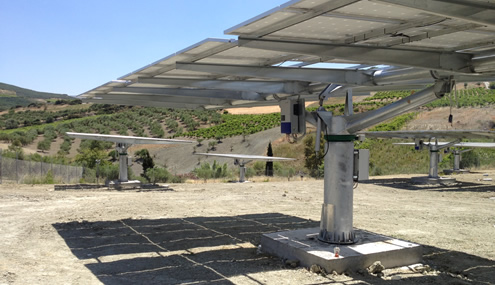 P/V station with sun-tracking 80KWp - Dretakhs G.- 2012