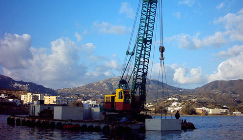 Place of refuge for pleasure crafts at Karpathos - 2006