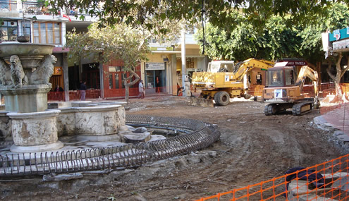 Paving of the south part of 25th Augoustou Str. - 2006