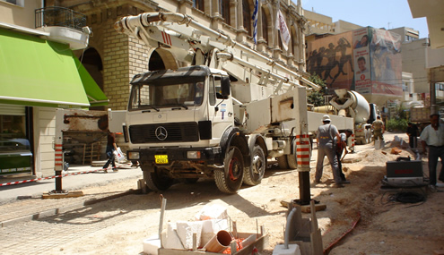 Πλακόστρωση νότιου τμήματος 25ης Αυγούστου - 2006