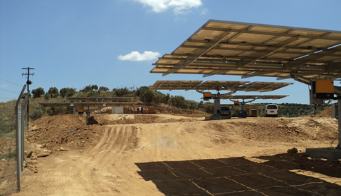 P/V station with sun-tracking 80KWp -Mak energeiaki U.P.- 2012