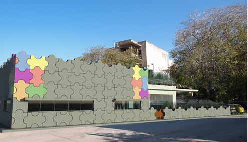 Bioklimatisches Kindergarten in Therissos - 2010